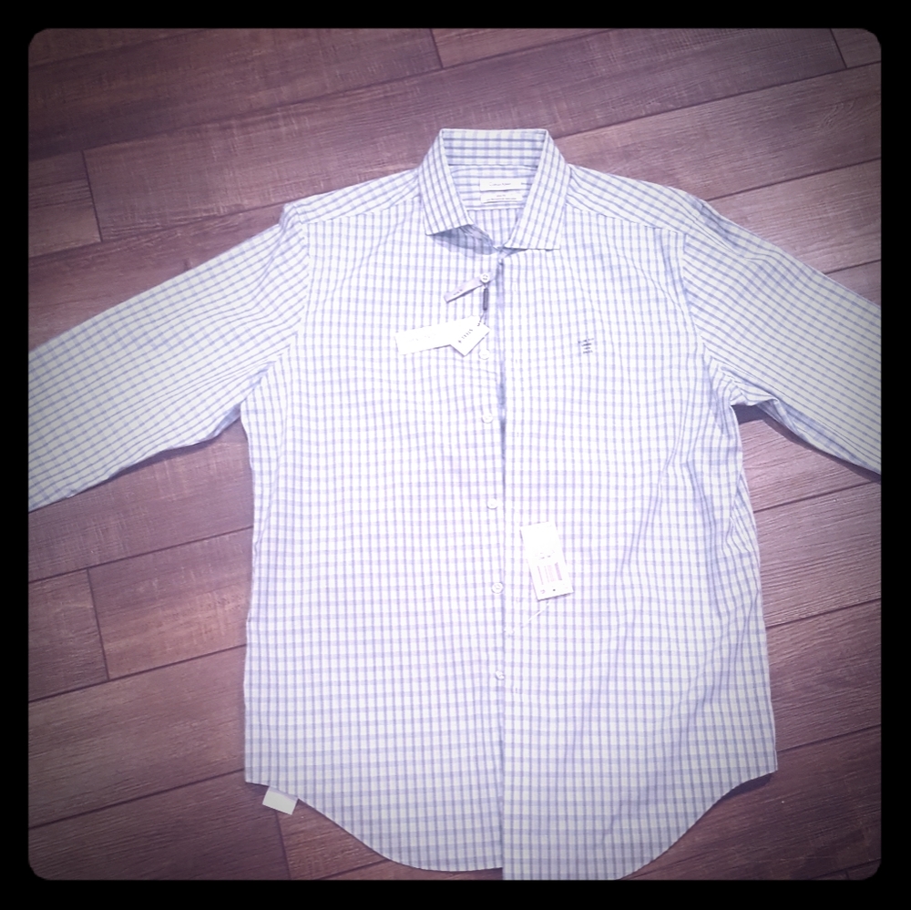 Calvin Klein Plaid Dress Shirt